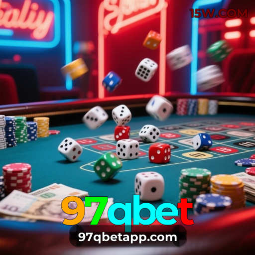 Números do app 97qbet em material de marketing — ilustração, não auditoria